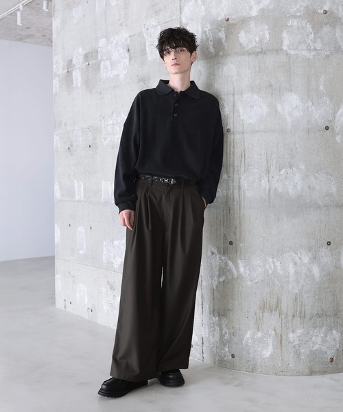 2タックTRツイルワイドバギースラックス（スラックス）｜ETELIO