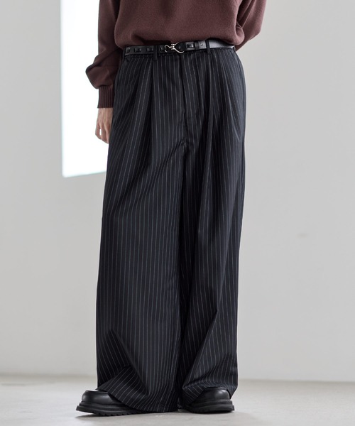 2タックTRツイルワイドバギースラックス（スラックス）｜ETELIO