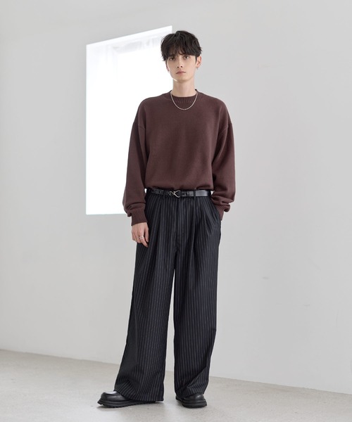 2タックTRツイルワイドバギースラックス（スラックス）｜ETELIO