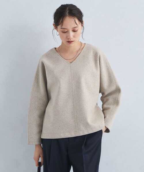 【セール】アッシュクジャージー プルオーバー -ウォッシャブル・ストレッチ-（ジャージ）｜green label relaxing（グリーンレーベルリラクシング）