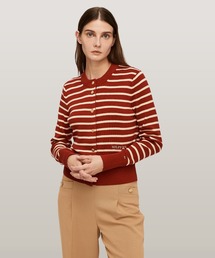 TOMMY HILFIGER | ミニストライプコットンクルーネックカーディガン(カーディガン/ボレロ)