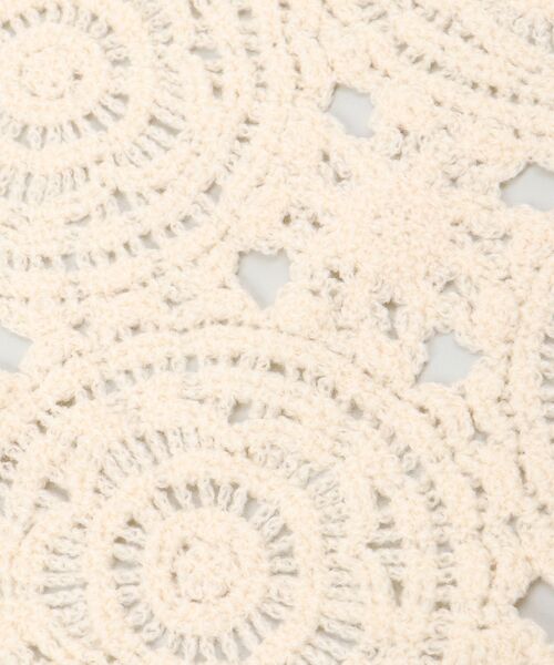 MAJESTIC LEGON（マジェスティックレゴン）の「クロシェバブーシュカ（その他ヘアアクセサリー・レディース・アイボリー・FREE）」の8枚目の写真