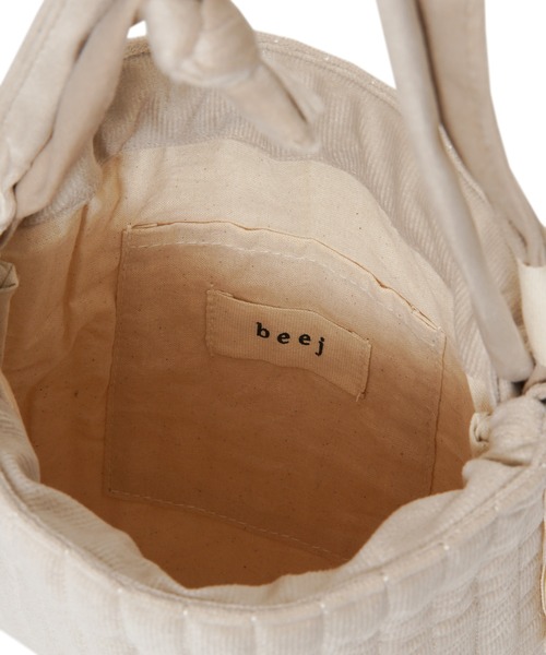 AMERICAN RAG CIE（アメリカンラグシー）の「beej Velour quilting mini bag（ハンドバッグ・レディース・ホワイト/イエロー・FREE）」の8枚目の写真