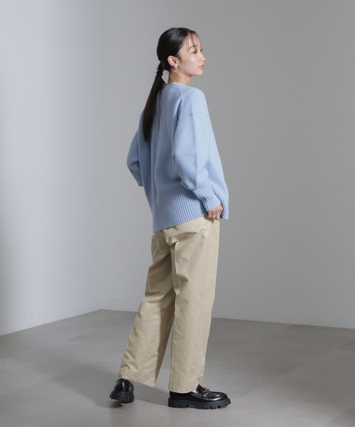 NANO universe(ナノユニバース)の「レディチノパンツ(チノパンツ・レディース・ブラック/ベージュ・S/M)」の8枚目の写真