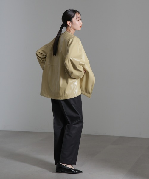 NANO universe(ナノユニバース)の「レディチノパンツ(チノパンツ・レディース・ブラック/ベージュ・S/M)」の19枚目の写真