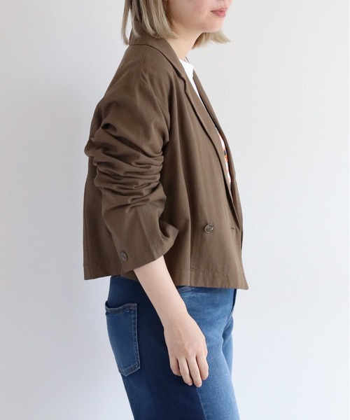 【seyto】ブロッキングカットアウトセミダブルテーラードジャケット　サイズ2 seyto（セイト）の「Cut slit double breast tailored jacket