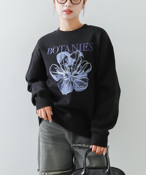 SENSE OF PLACE by URBAN RESEARCH（センスオブプレイスバイアーバンリサーチ）の「シシュウグラフィックルーズスウェット（スウェット・レディース・その他1/その他2/その他3/その他4・ONE）」の4枚目の写真