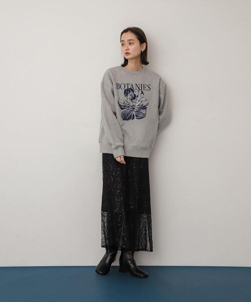 SENSE OF PLACE by URBAN RESEARCH（センスオブプレイスバイアーバンリサーチ）の「シシュウグラフィックルーズスウェット（スウェット・レディース・その他1/その他2/その他3/その他4・ONE）」の8枚目の写真