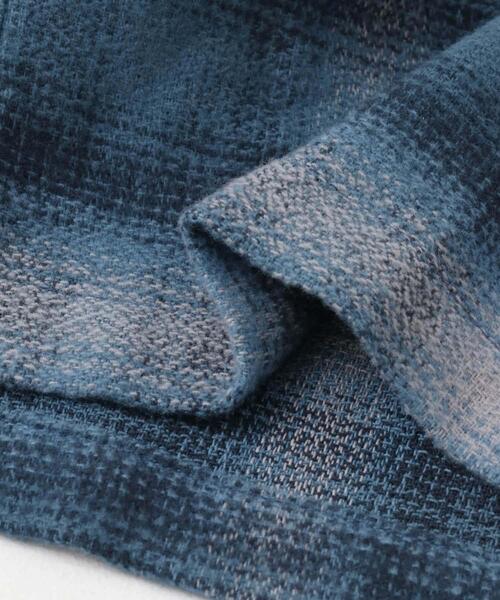 SENSE OF PLACE by URBAN RESEARCH（センスオブプレイスバイアーバンリサーチ）の「『ユニセックス』ヘビーネルオンブレーチェックシャツ（シャツ/ブラウス・メンズ・ライトベージュ/バーガンディー/ネイビー・LARGE/MEDIUM）」の5枚目の写真