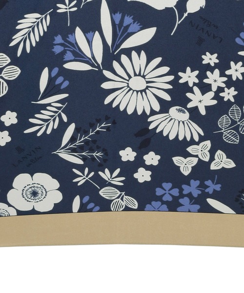 長傘 耐風 花柄 サテンプリント ジャンプ式（長傘）｜LANVIN en Bleu