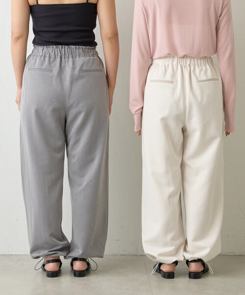 Jena espace merveilleux（ジェナ　エスパスメルヴェイユ）の「配色イージードロストパンツ（その他パンツ・レディース・ネイビー/アイボリー/グレー・1/2）」の22枚目の写真