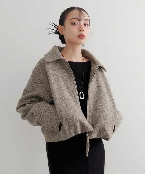 セール】ループツイードショートジャケット（ブルゾン）｜LIAN（リアン
