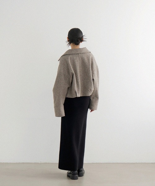 LIAN(リアン)の「ループツイードショートジャケット(ブルゾン・レディース・アイボリー/グレー/イエロー/ブラウン・FREE)」の8枚目の写真