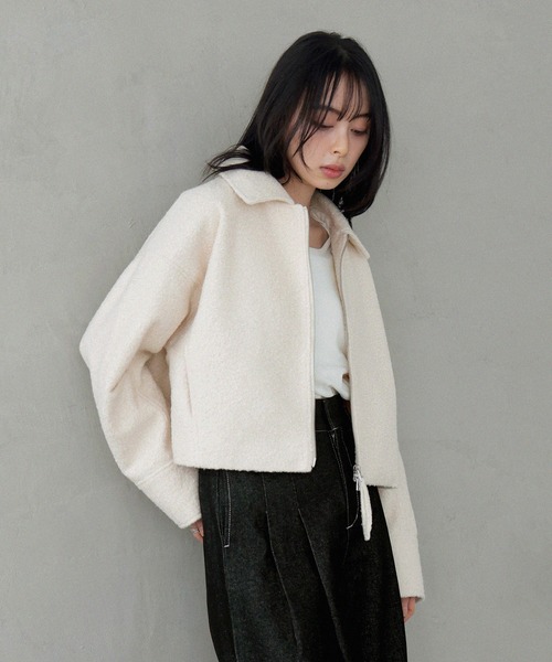 LIAN(リアン)の「ループツイードショートジャケット(ブルゾン・レディース・アイボリー/グレー/イエロー/ブラウン・FREE)」の22枚目の写真