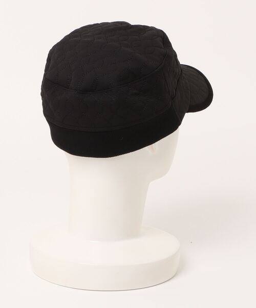 Clef（クレ）の「Clef/クレ　QUILTING RIB WORK CAP（キャップ・メンズ・オリーブ/ブラック/ベージュ・FREE）」の4枚目の写真