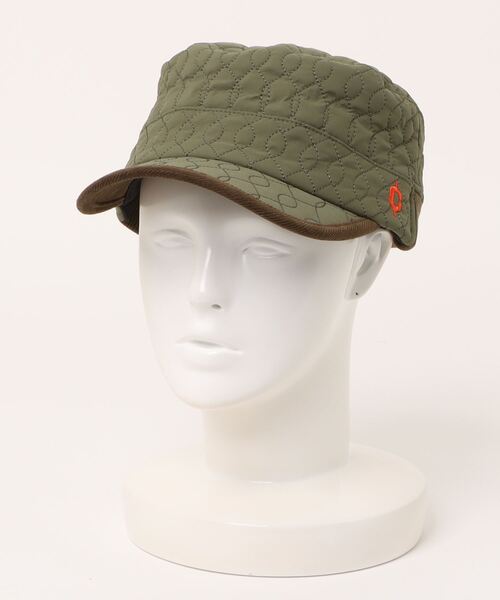 Clef（クレ）の「Clef/クレ　QUILTING RIB WORK CAP（キャップ・メンズ・オリーブ/ブラック/ベージュ・FREE）」の18枚目の写真