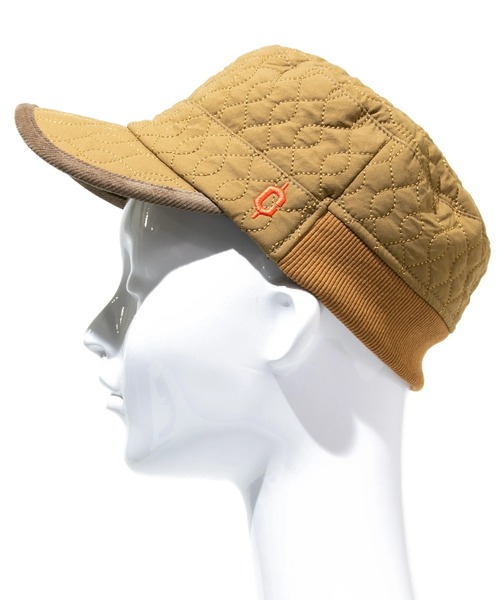 Clef（クレ）の「Clef/クレ　QUILTING RIB WORK CAP（キャップ・メンズ・オリーブ/ブラック/ベージュ・FREE）」の8枚目の写真