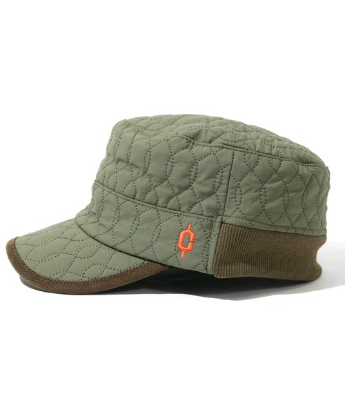 Clef（クレ）の「Clef/クレ　QUILTING RIB WORK CAP（キャップ・メンズ・オリーブ/ブラック/ベージュ・FREE）」の14枚目の写真