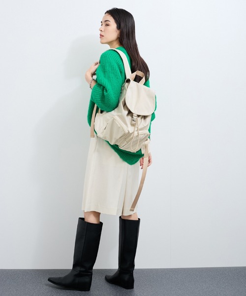 LE CERCLE par rope'（ルセルクルパーロペ）の「巾着ポケットリュック（バックパック/リュック・レディース・ブラック/グレー系その他・FREE）」の4枚目の写真