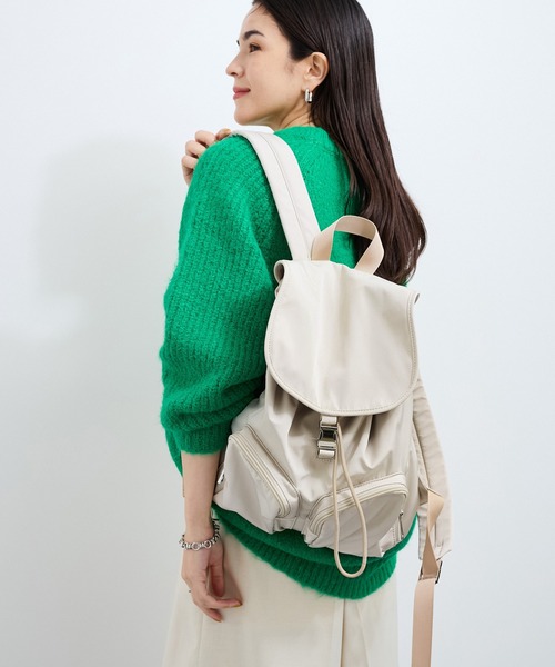 LE CERCLE par rope'（ルセルクルパーロペ）の「巾着ポケットリュック（バックパック/リュック・レディース・ブラック/グレー系その他・FREE）」の5枚目の写真