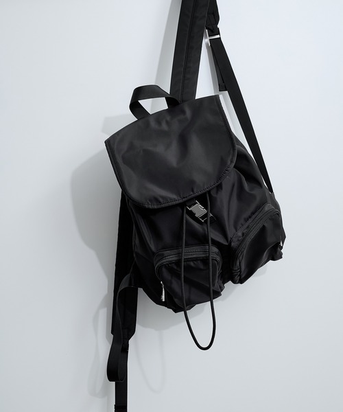 LE CERCLE par rope'（ルセルクルパーロペ）の「巾着ポケットリュック（バックパック/リュック・レディース・ブラック/グレー系その他・FREE）」の18枚目の写真