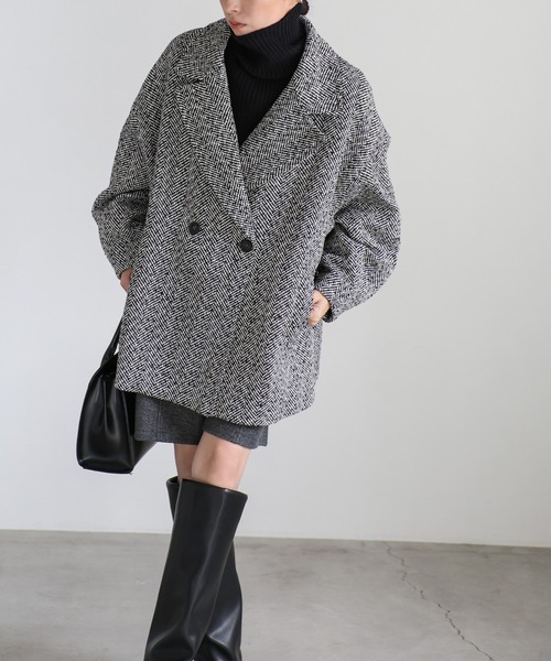 select MOCA（セレクトモカ）の「レイヤードロングブーツ（ブーツ・レディース・ブラック/ベージュ・SMALL/MEDIUM/LARGE）」の17枚目の写真