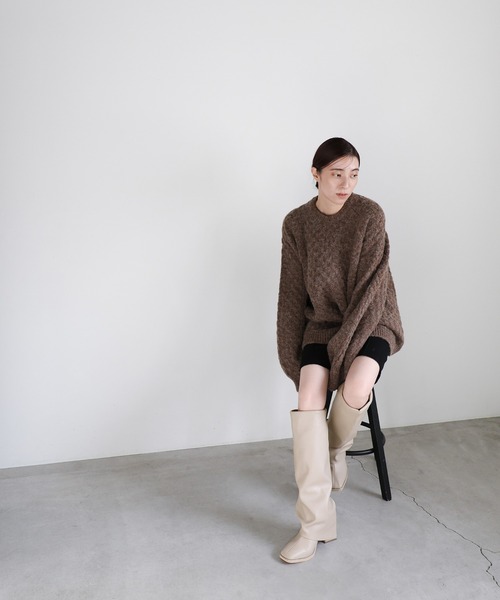 セール】レイヤードロングブーツ（ブーツ）｜select MOCA（セレクト