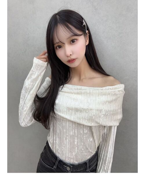 EATME（イートミー）の「ベロアプリーツTOP（Tシャツ/カットソー・レディース・ブラック/アイボリー/ピンク・FREE）」の8枚目の写真