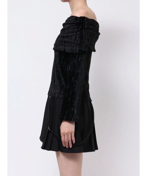 EATME（イートミー）の「ベロアプリーツTOP（Tシャツ/カットソー・レディース・ブラック/アイボリー/ピンク・FREE）」の12枚目の写真