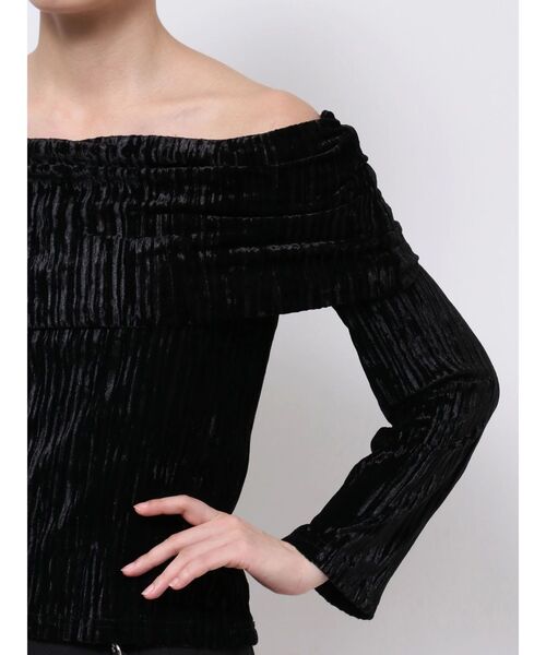 EATME（イートミー）の「ベロアプリーツTOP（Tシャツ/カットソー・レディース・ブラック/アイボリー/ピンク・FREE）」の15枚目の写真