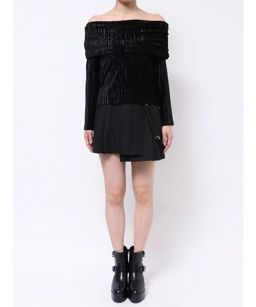 EATME（イートミー）の「ベロアプリーツTOP（Tシャツ/カットソー・レディース・ブラック/アイボリー/ピンク・FREE）」の18枚目の写真