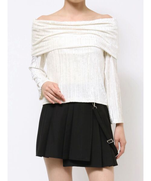 EATME（イートミー）の「ベロアプリーツTOP（Tシャツ/カットソー・レディース・ブラック/アイボリー/ピンク・FREE）」の22枚目の写真