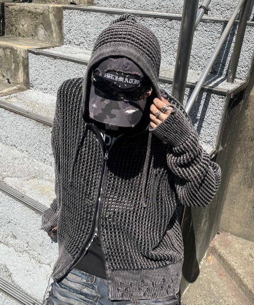 日本未入荷 CHUU★カモフラージュロゴキャップ XU（エックスユー）の「ストリートファッション XU エックスユー