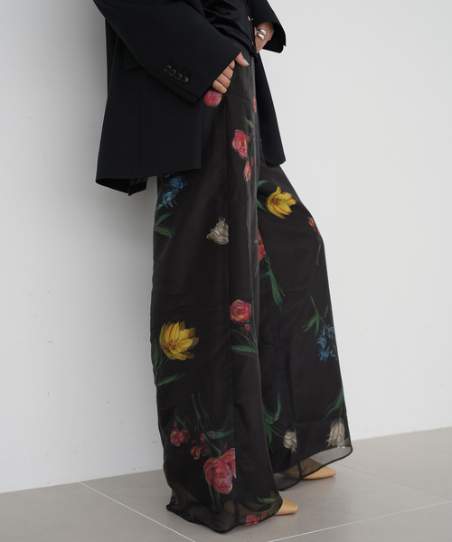 SLOBE IENA LES FLEURS プリントパンツ 15周年限定 SLOBE IENA LES FLEURS プリントパンツ 15周年限定 パンツ