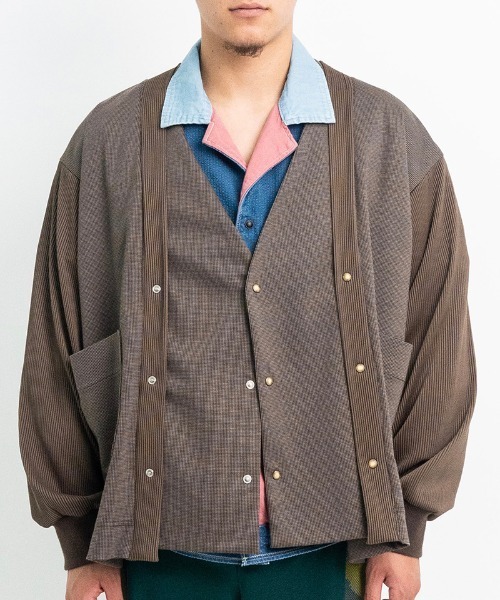 masterkey（マスターキー）の「mcg3568-JAPONISM-C カーディガン（カーディガン/ボレロ・メンズ・ブラック×グレー/ブラウン系その他・FREE）」の9枚目の写真