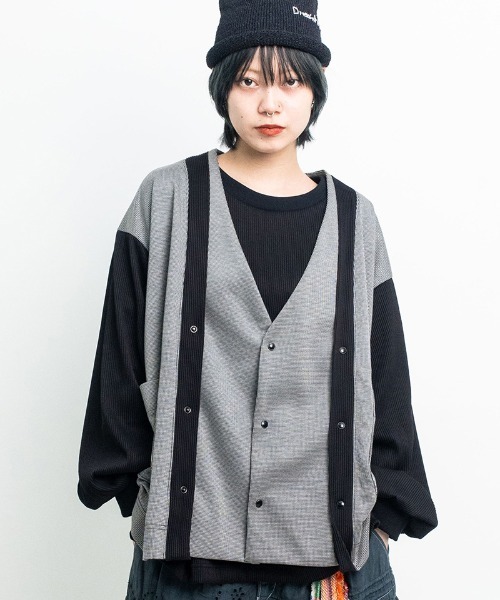 masterkey（マスターキー）の「mcg3568-JAPONISM-C カーディガン（カーディガン/ボレロ・メンズ・ブラック×グレー/ブラウン系その他・FREE）」の12枚目の写真