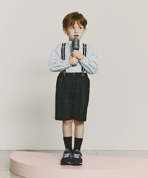 green label relaxing(グリーンレーベルリラクシング)の「バンドカラー シャツ ロングスリーブ / キッズ 100cm-130cm(シャツ/ブラウス・キッズ・ライトグレー/ベージュ/オフホワイト・100cm/110cm/120cm/130cm)」の4枚目の写真