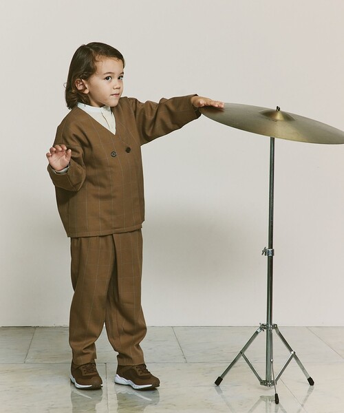 green label relaxing(グリーンレーベルリラクシング)の「バンドカラー シャツ ロングスリーブ / キッズ 100cm-130cm(シャツ/ブラウス・キッズ・ライトグレー/ベージュ/オフホワイト・100cm/110cm/120cm/130cm)」の6枚目の写真