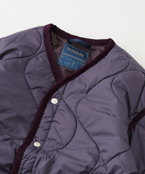 LAVENHAM（ラベンハム）の「LAVENHAM / ラベンハム QUILT LINER JACKET LV10027（その他アウター・メンズ・カーキ/パープル・MEDIUM/LARGE）」の4枚目の写真