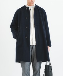 quadro | ウールモッサネルーカラーコート(その他アウター)