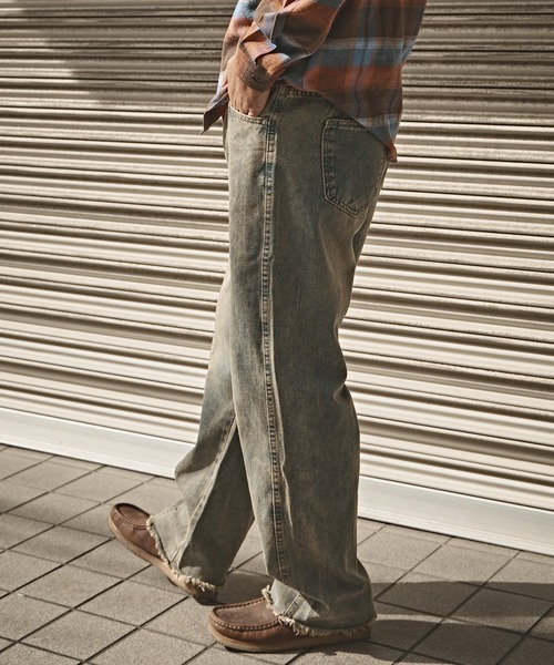 ALL RUNS(オールランズ)の「ヴィンテージ加工 デニムパンツ(デニムパンツ・メンズ・ブルー・L/M)」の5枚目の写真