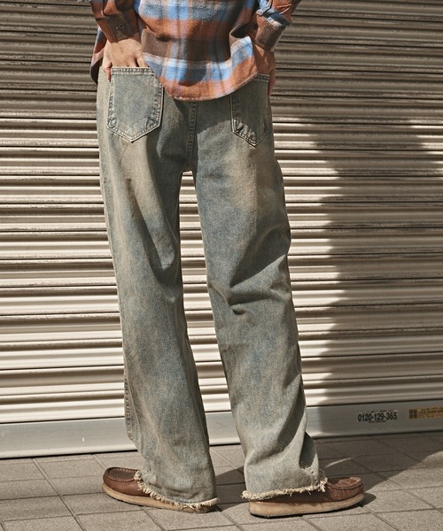 ALL RUNS(オールランズ)の「ヴィンテージ加工 デニムパンツ(デニムパンツ・メンズ・ブルー・L/M)」の7枚目の写真