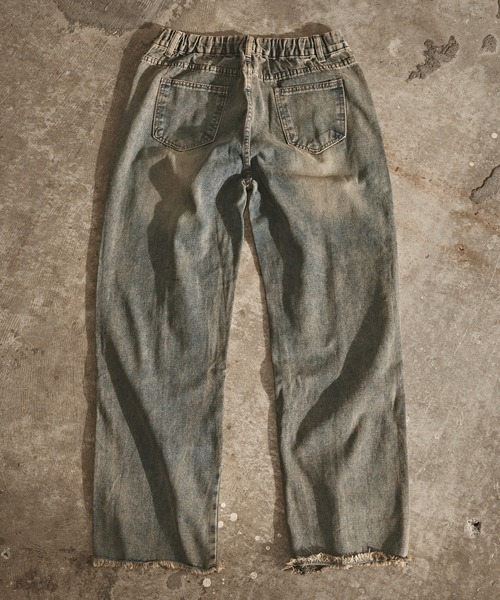 ALL RUNS(オールランズ)の「ヴィンテージ加工 デニムパンツ(デニムパンツ・メンズ・ブルー・L/M)」の16枚目の写真