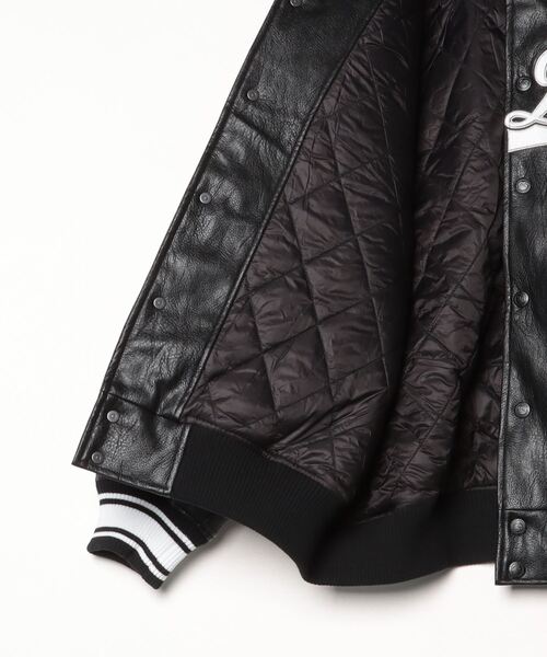 FIRST DOWN（ファーストダウン）の「FIRST DOWN USA限定 PU Varsity JKT（その他アウター・メンズ・ブラック・L/M/XL）」の7枚目の写真