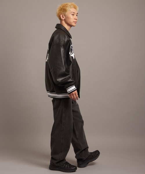 FIRST DOWN（ファーストダウン）の「FIRST DOWN USA限定 PU Varsity JKT（その他アウター・メンズ・ブラック・L/M/XL）」の19枚目の写真