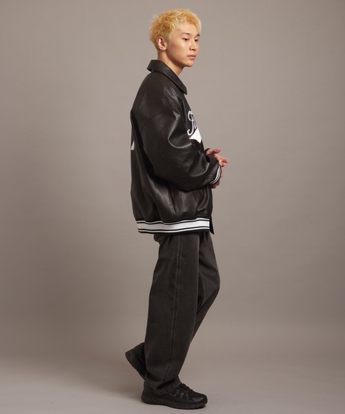 FIRST DOWN（ファーストダウン）の「FIRST DOWN USA限定 PU Varsity JKT（その他アウター・メンズ・ブラック・L/M/XL）」の21枚目の写真