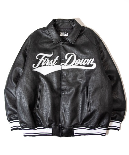 FIRST DOWN（ファーストダウン）の「FIRST DOWN USA限定 PU Varsity JKT（その他アウター・メンズ・ブラック・L/M/XL）」の13枚目の写真