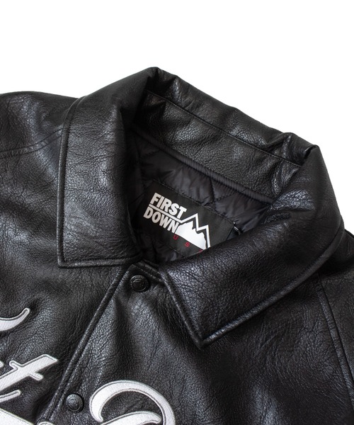 FIRST DOWN（ファーストダウン）の「FIRST DOWN USA限定 PU Varsity JKT（その他アウター・メンズ・ブラック・L/M/XL）」の15枚目の写真