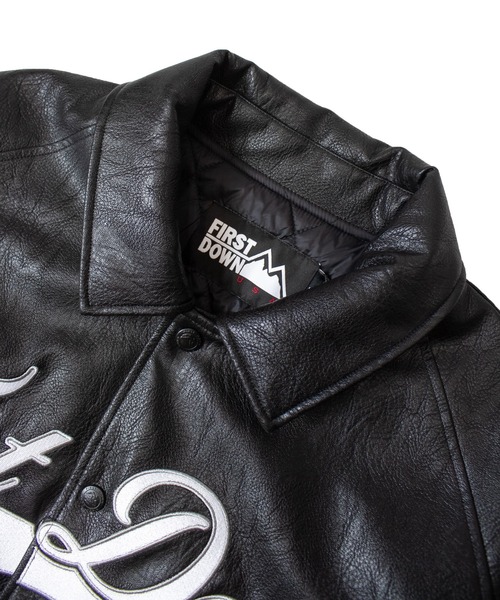 FIRST DOWN（ファーストダウン）の「FIRST DOWN USA限定 PU Varsity JKT（その他アウター・メンズ・ブラック・L/M/XL）」の16枚目の写真