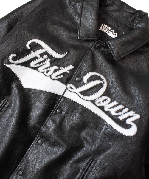 FIRST DOWN（ファーストダウン）の「FIRST DOWN USA限定 PU Varsity JKT（その他アウター・メンズ・ブラック・L/M/XL）」の17枚目の写真